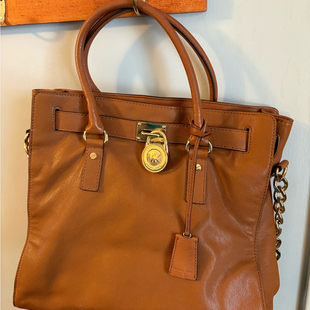 Michael Kors Tan Leather Satchel
